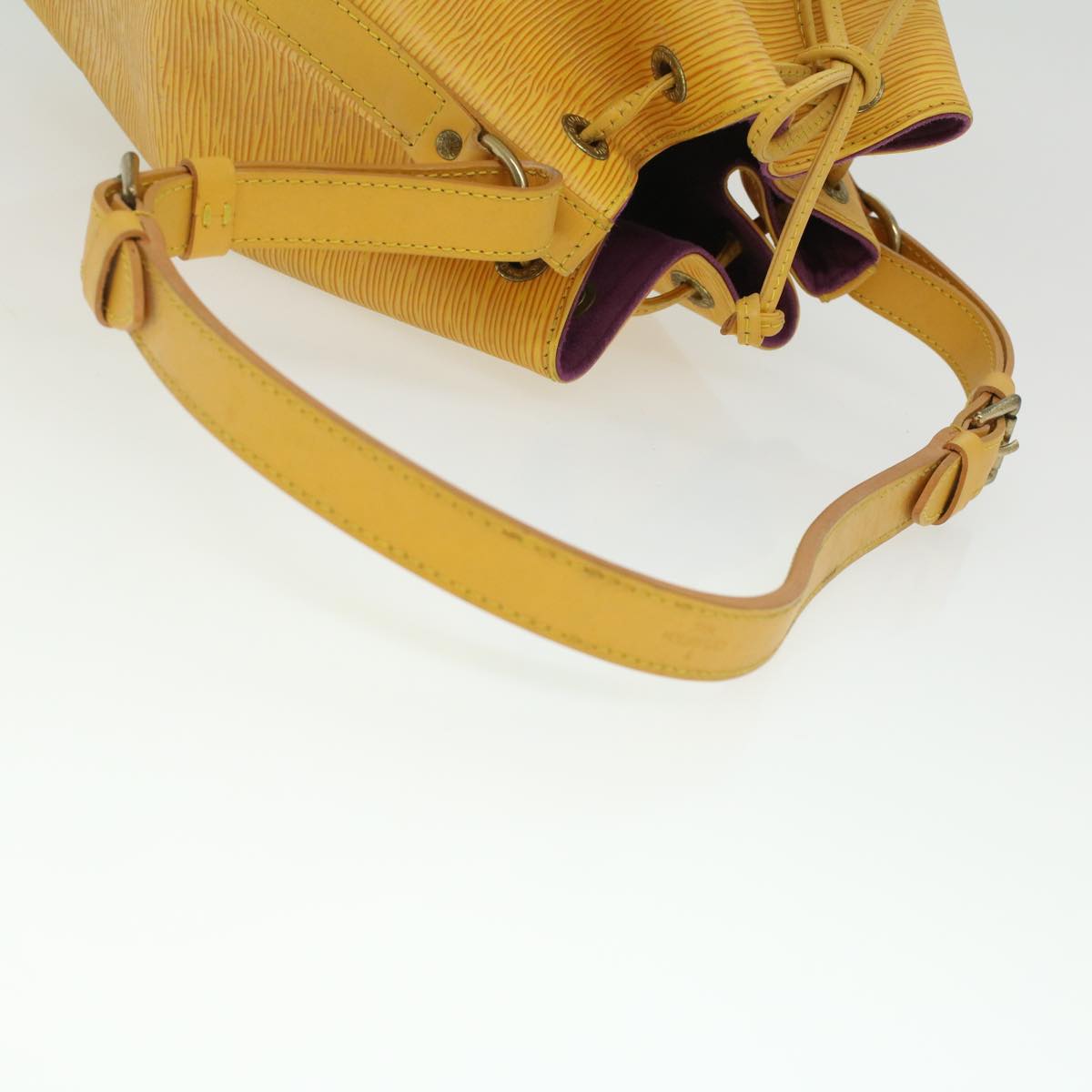 LOUIS VUITTON Epi Petit Noe Shoulder Bag Tassili Yellow M44109 LV Auth ro851