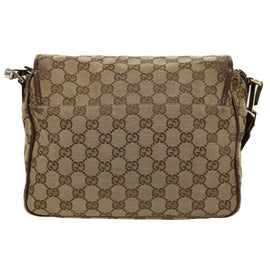 GUCCI GG Canvas Shoulder Bag Beige 28562 Auth ro868 - 0