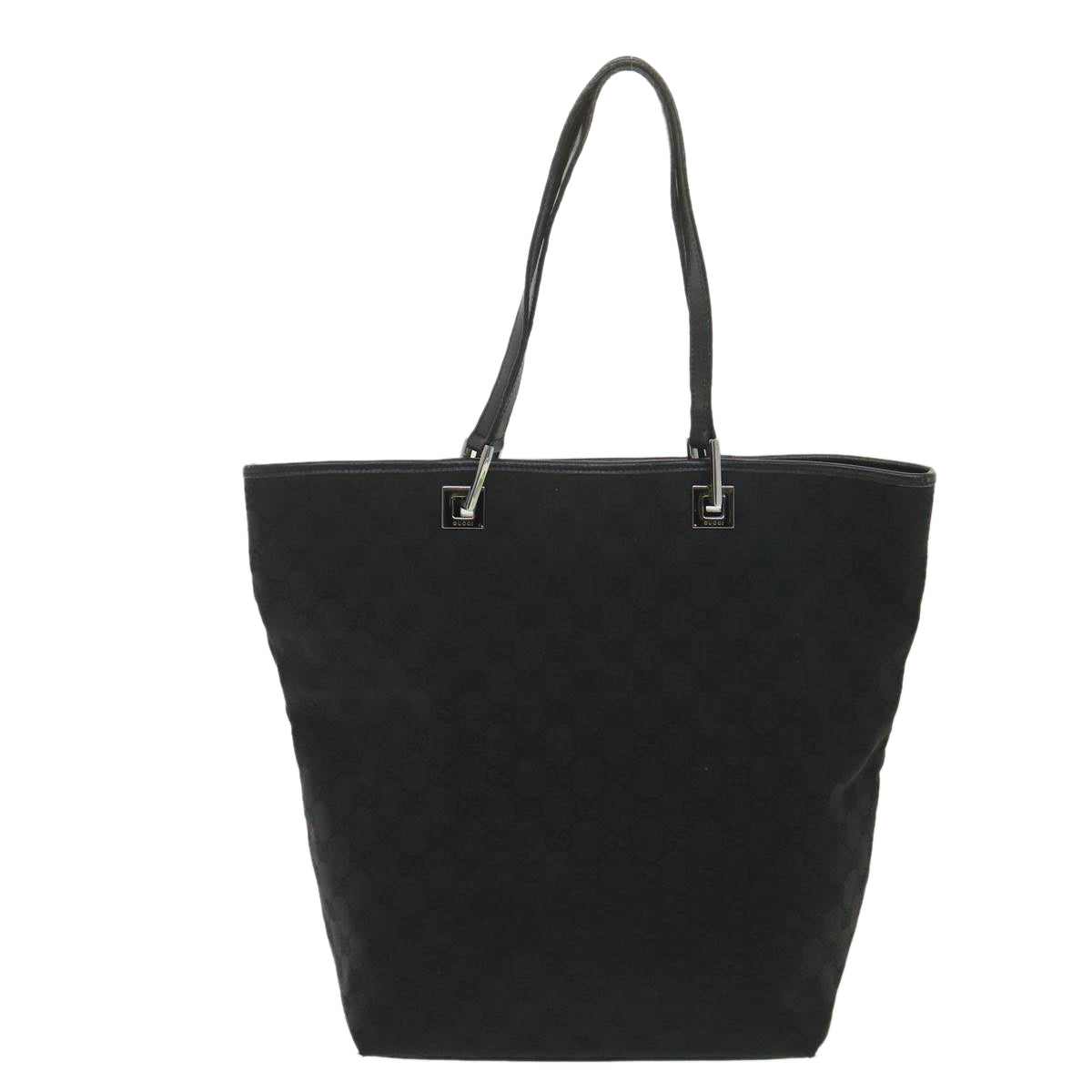 GUCCI GG Canvas Tote Bag Black 31243 Auth ro911 - 0