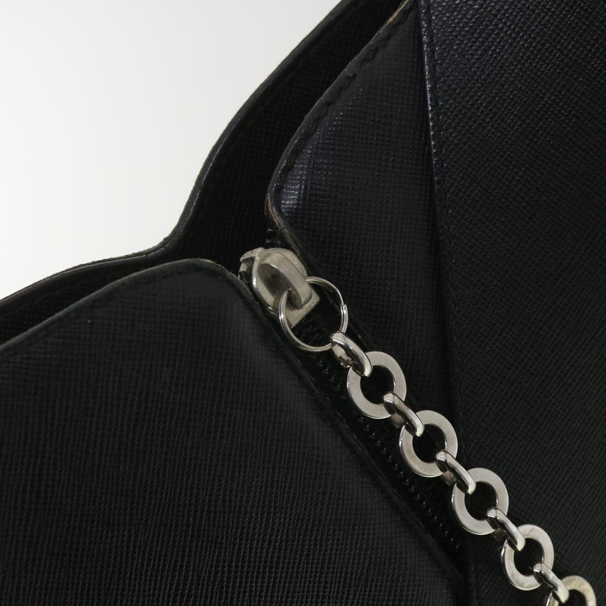 Salvatore Ferragamo Shoulder Bag Leather Black AQ-21 8200 Auth ro934
