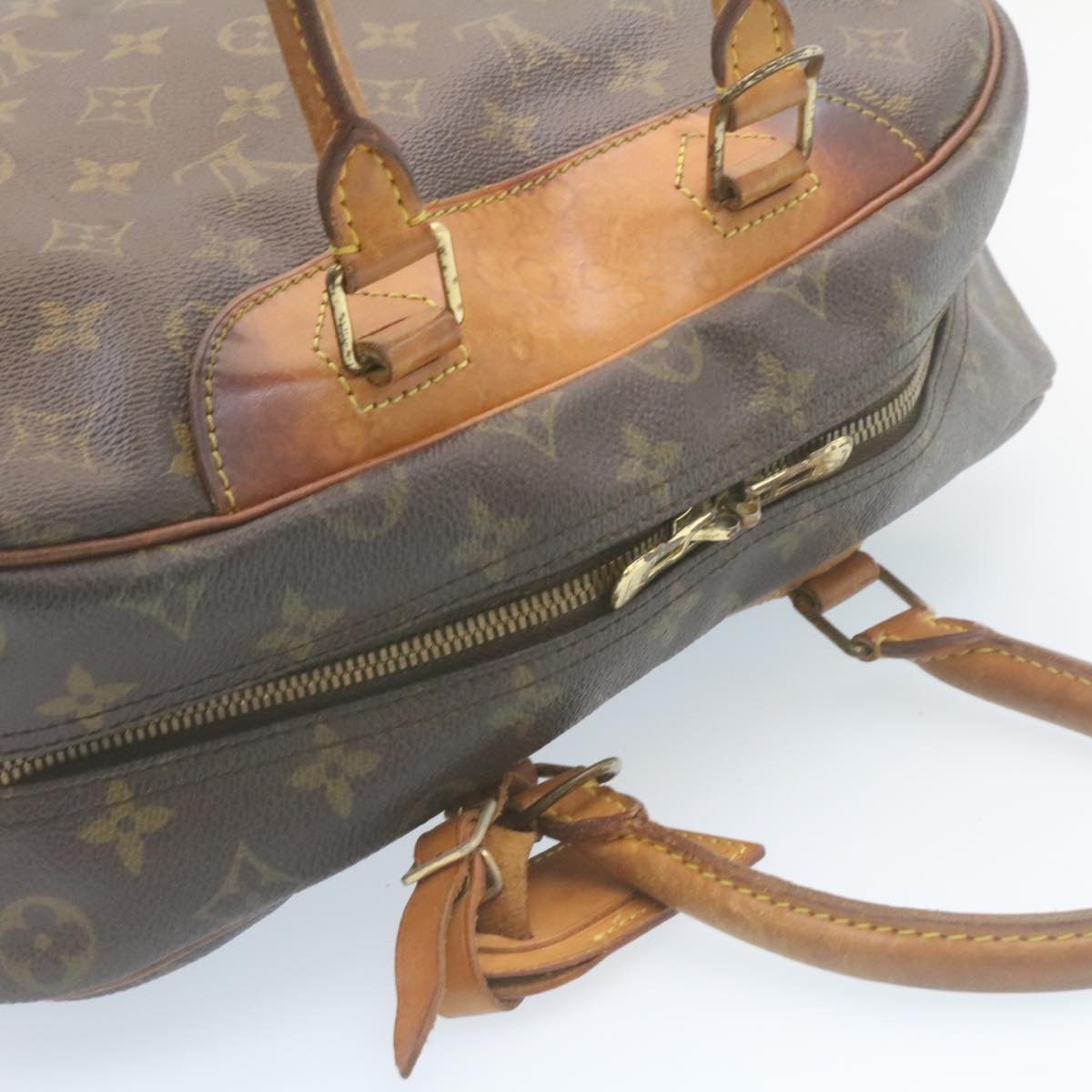 LOUIS VUITTON Monogram Deauville Hand Bag M47270 LV Auth rz079