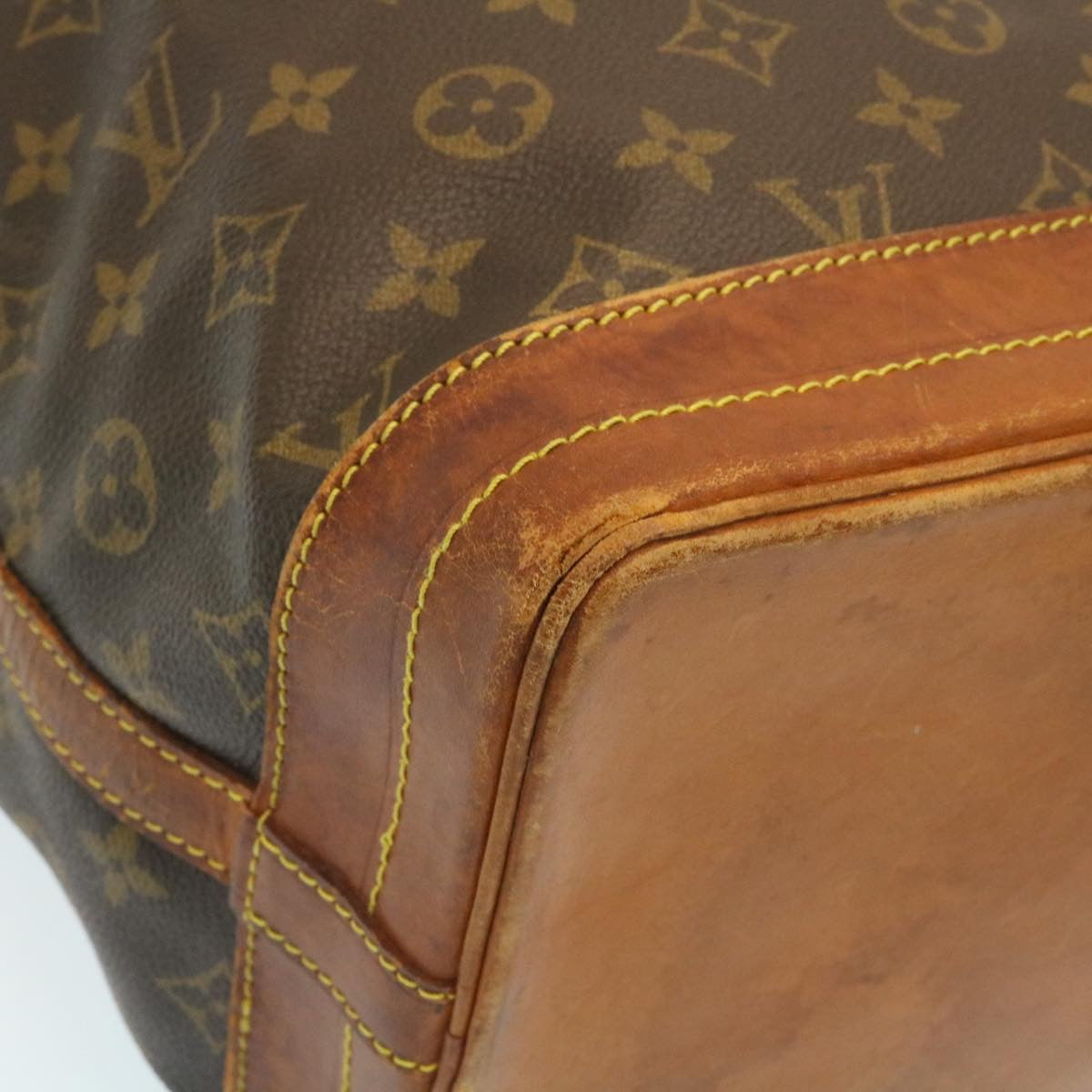 LOUIS VUITTON Monogram Noe Shoulder Bag M42224 LV Auth rz090