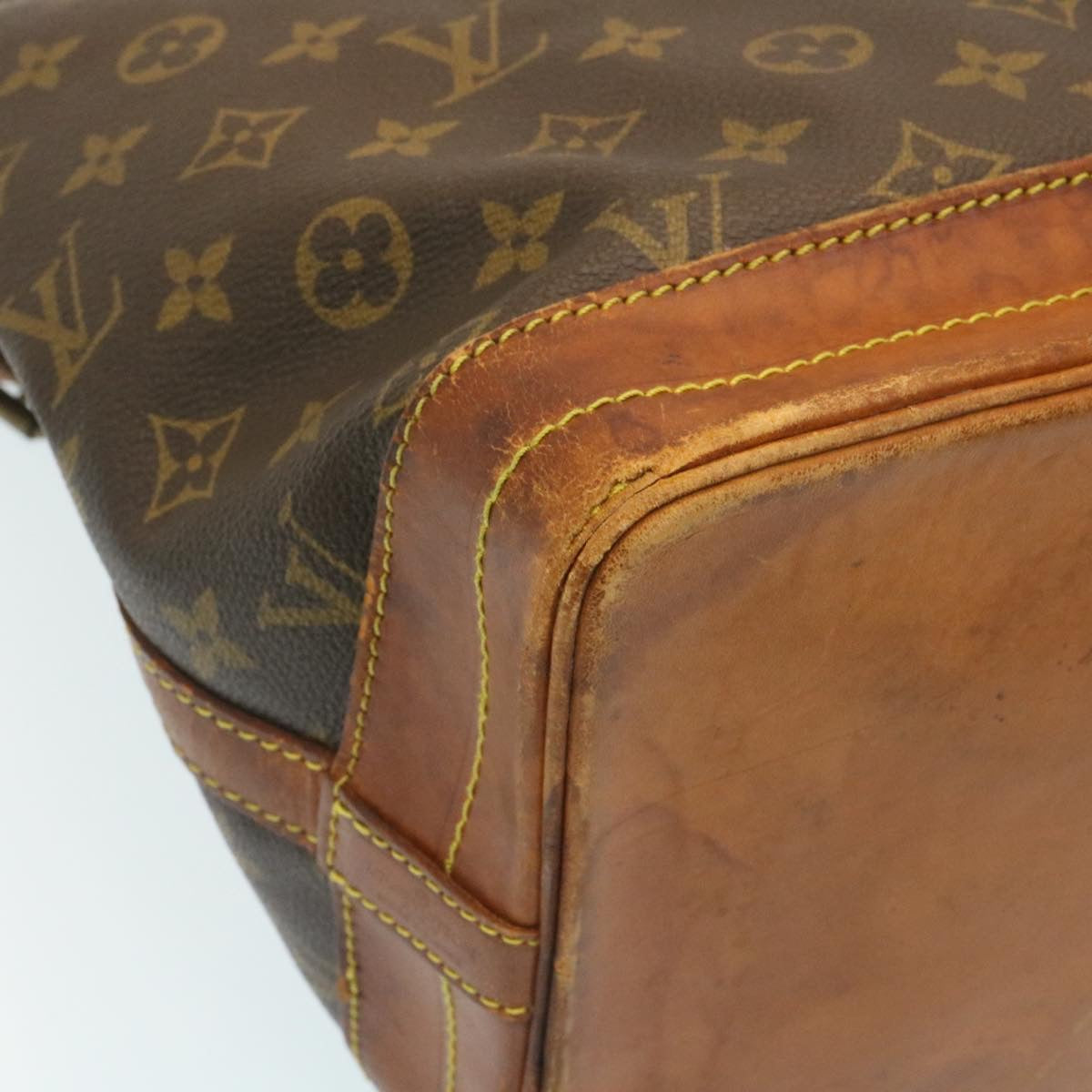 LOUIS VUITTON Monogram Noe Shoulder Bag M42224 LV Auth rz090