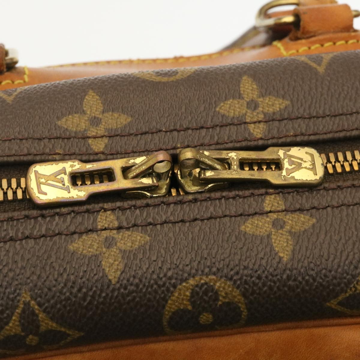 LOUIS VUITTON Monogram Deauville Hand Bag M47270 LV Auth rz106