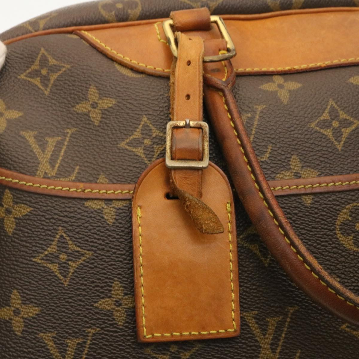 LOUIS VUITTON Monogram Deauville Hand Bag M47270 LV Auth rz106