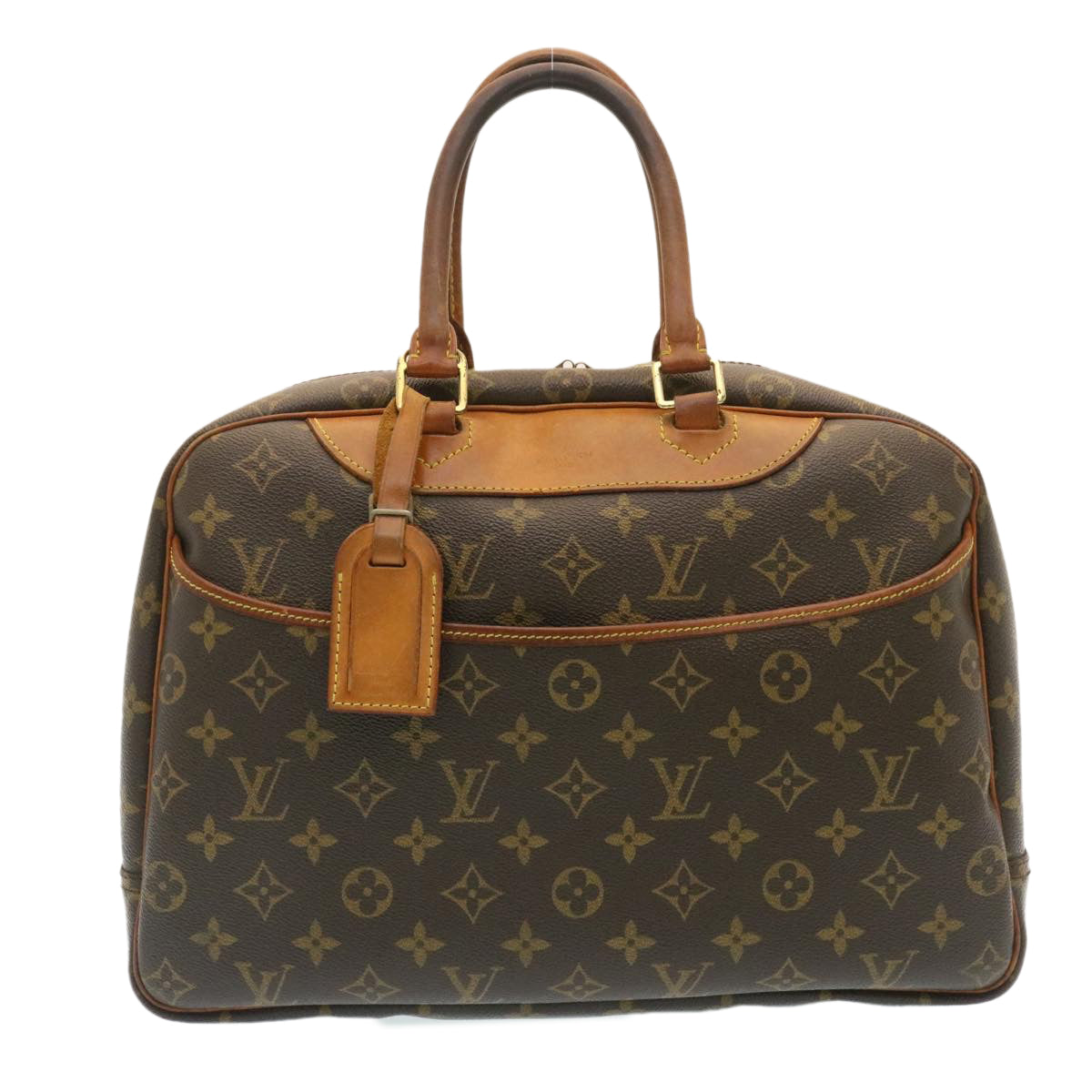 LOUIS VUITTON Monogram Deauville Hand Bag M47270 LV Auth rz106