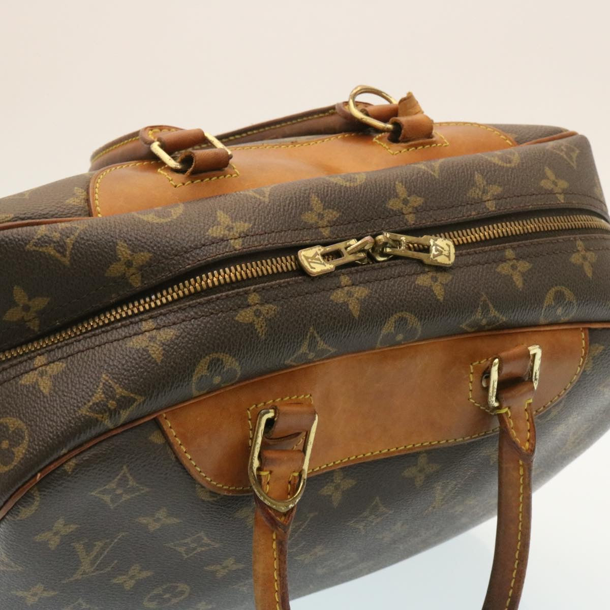 LOUIS VUITTON Monogram Deauville Hand Bag M47270 LV Auth rz106