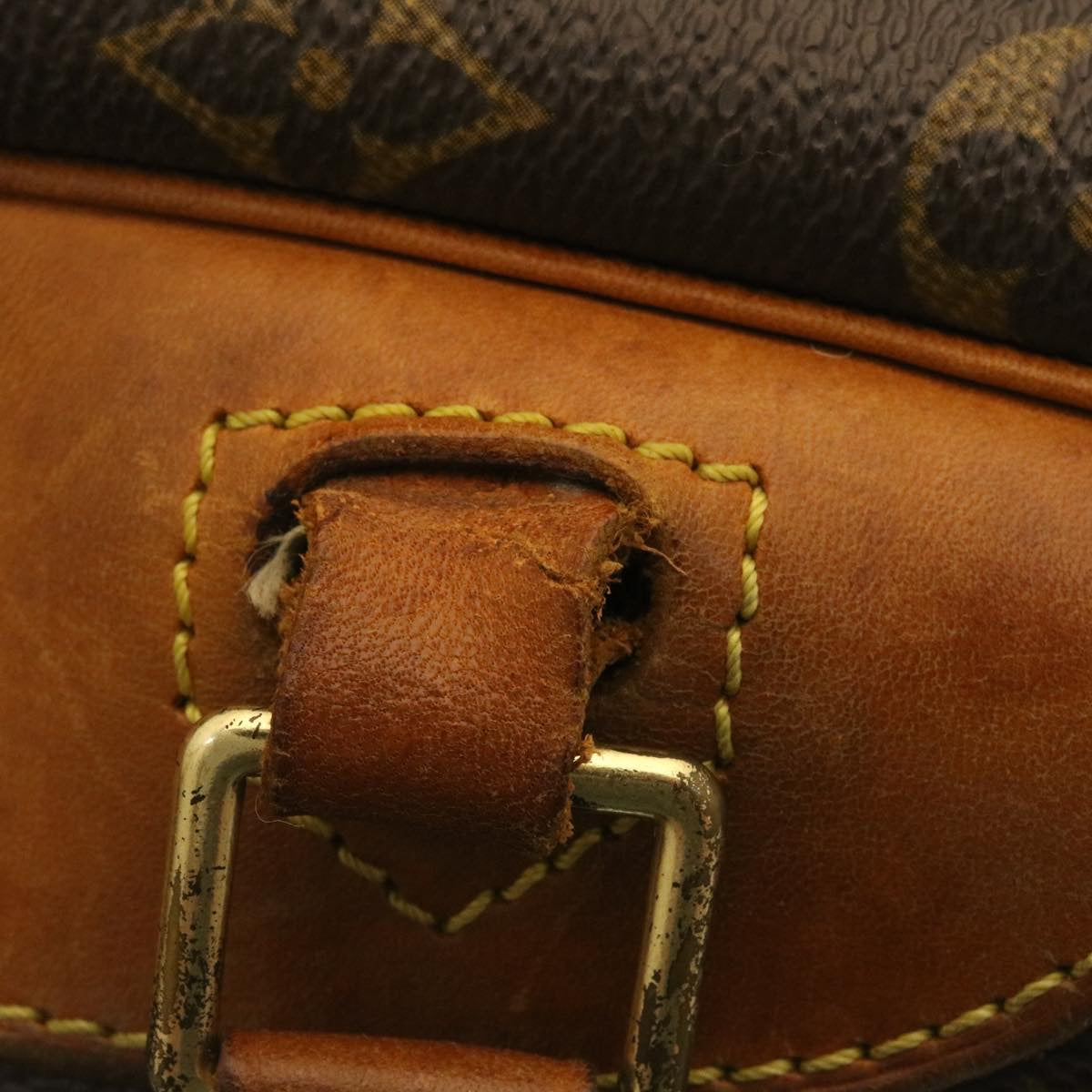 LOUIS VUITTON Monogram Deauville Hand Bag M47270 LV Auth rz106