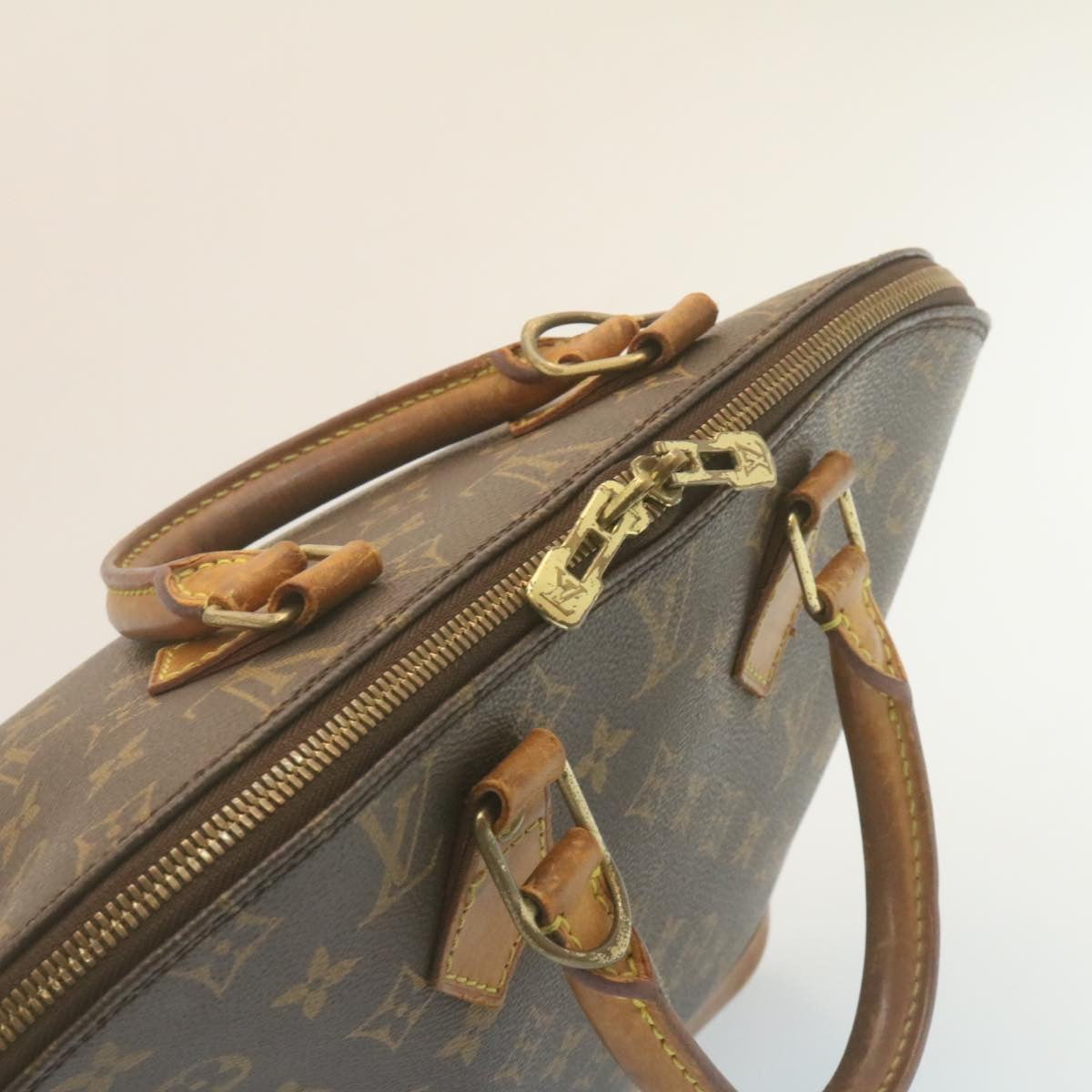 LOUIS VUITTON Monogram Alma Hand Bag M51130 LV Auth rz110