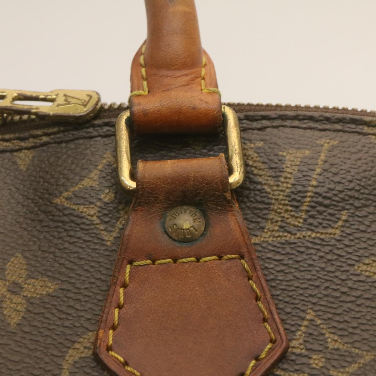 LOUIS VUITTON Monogram Alma Hand Bag M51130 LV Auth rz114