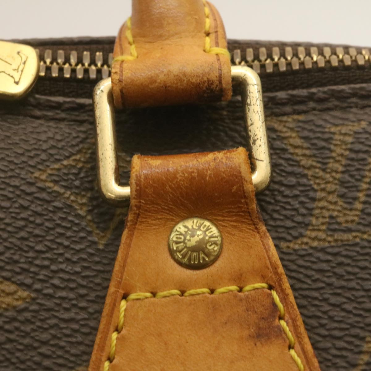 LOUIS VUITTON Monogram Alma Hand Bag M51130 LV Auth rz124