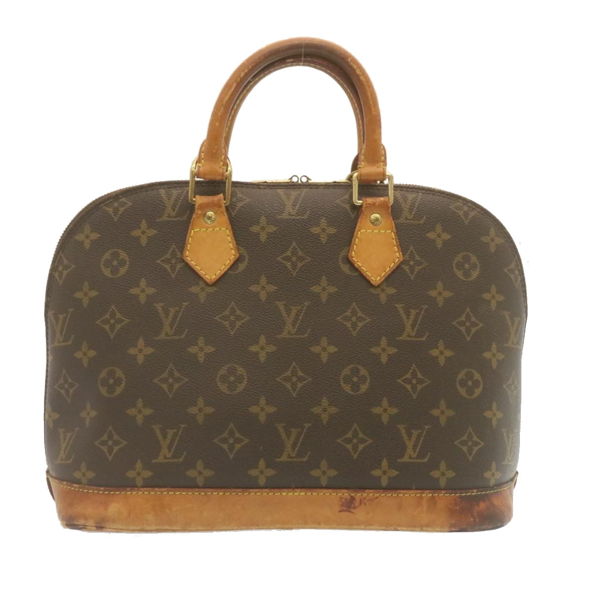 LOUIS VUITTON Monogram Alma Hand Bag M51130 LV Auth rz124