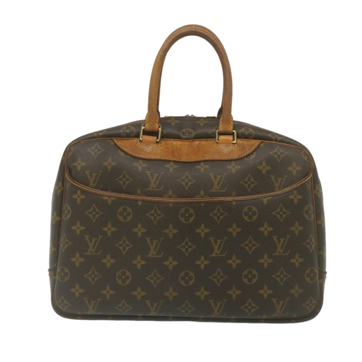 LOUIS VUITTON Monogram Deauville Hand Bag M47270 LV Auth rz136