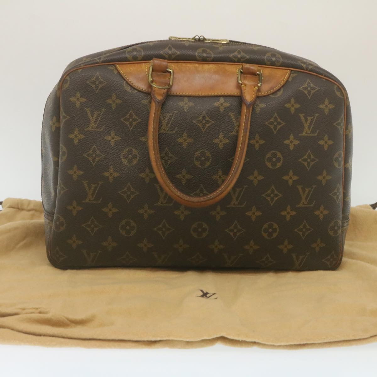 LOUIS VUITTON Monogram Deauville Hand Bag M47270 LV Auth rz136