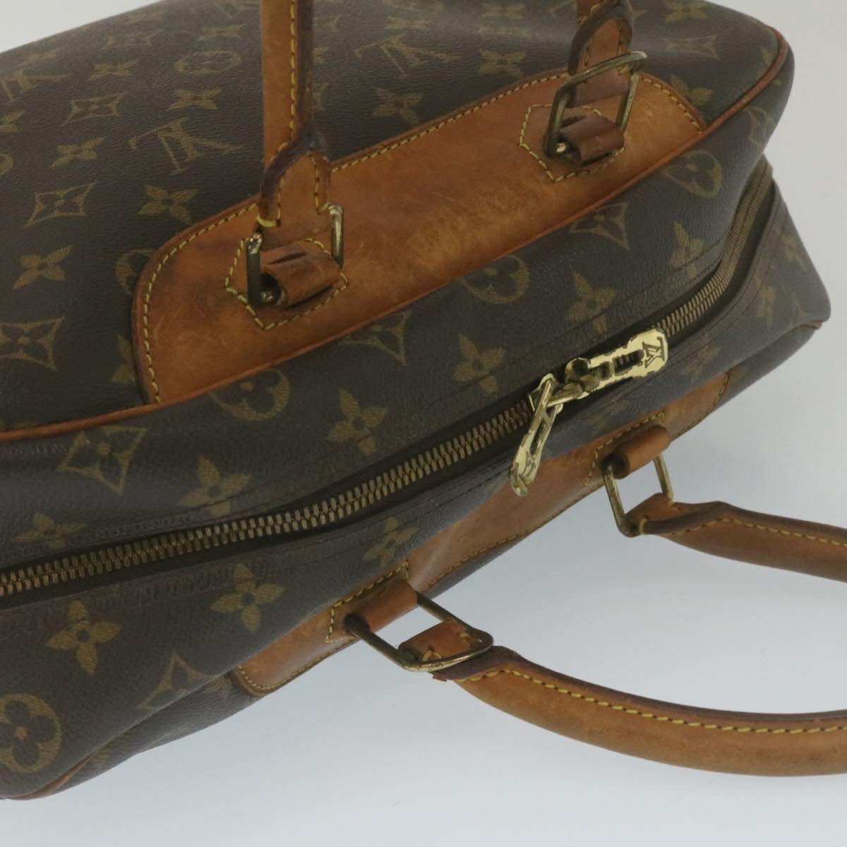 LOUIS VUITTON Monogram Deauville Hand Bag M47270 LV Auth rz136