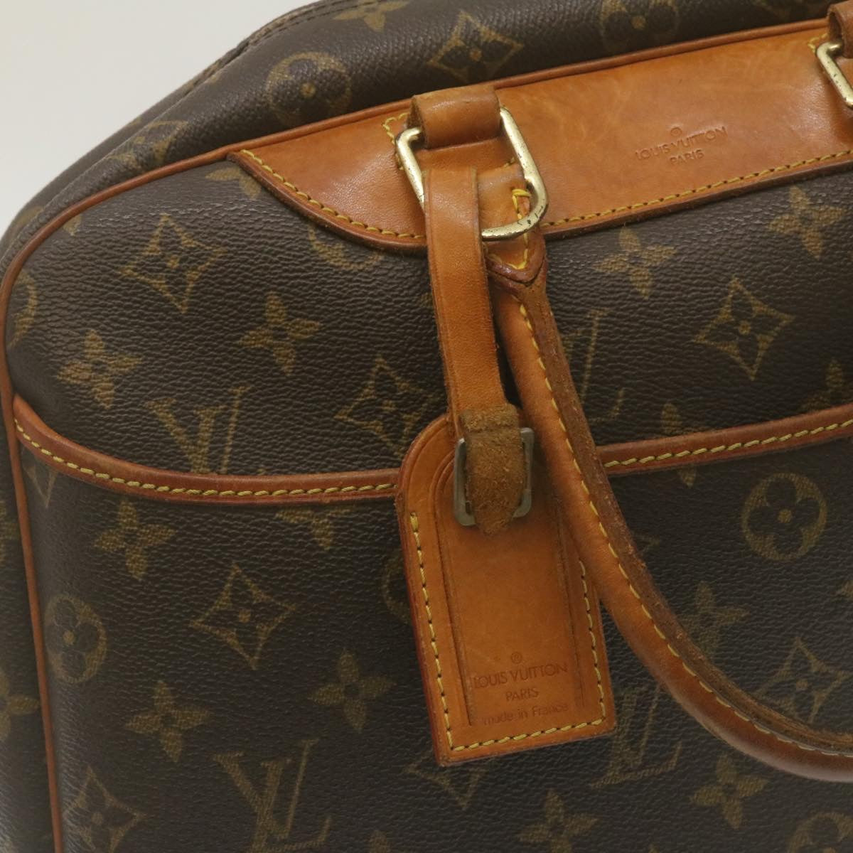 LOUIS VUITTON Monogram Deauville Hand Bag M47270 LV Auth rz137