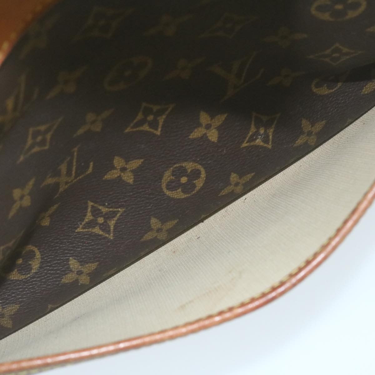 LOUIS VUITTON Monogram Deauville Hand Bag M47270 LV Auth rz137