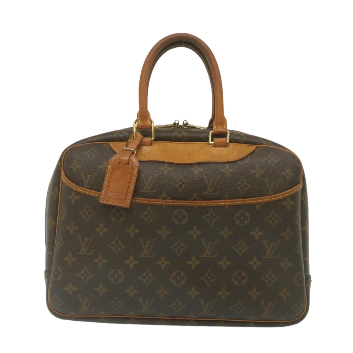 LOUIS VUITTON Monogram Deauville Hand Bag M47270 LV Auth rz138