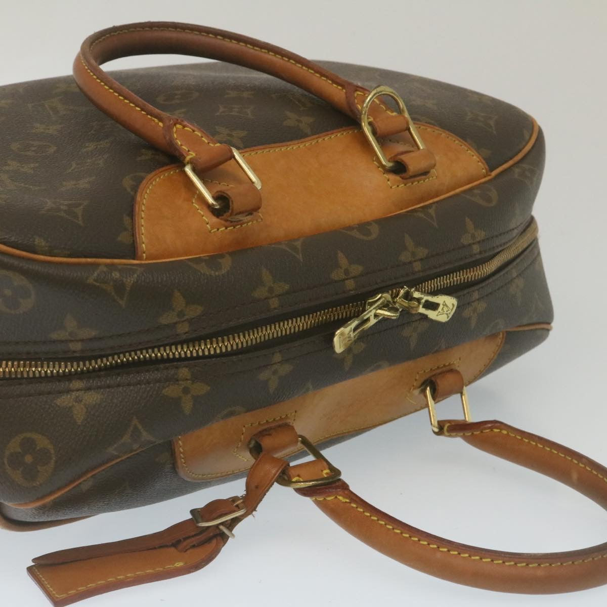 LOUIS VUITTON Monogram Deauville Hand Bag M47270 LV Auth rz138