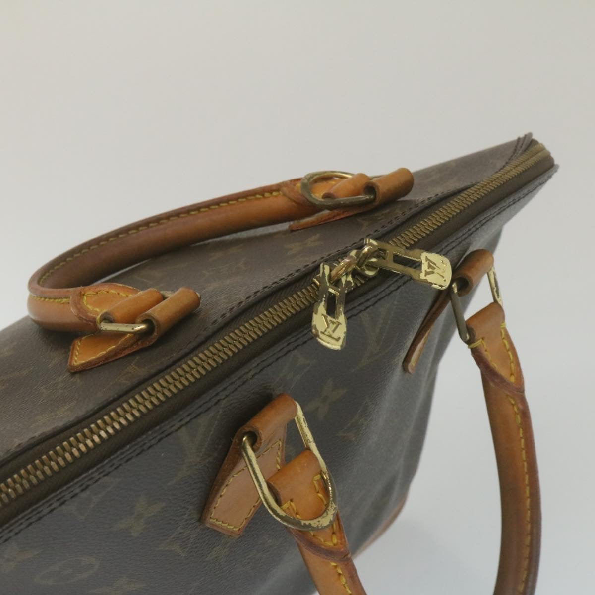 LOUIS VUITTON Monogram Alma Hand Bag M51130 LV Auth rz148