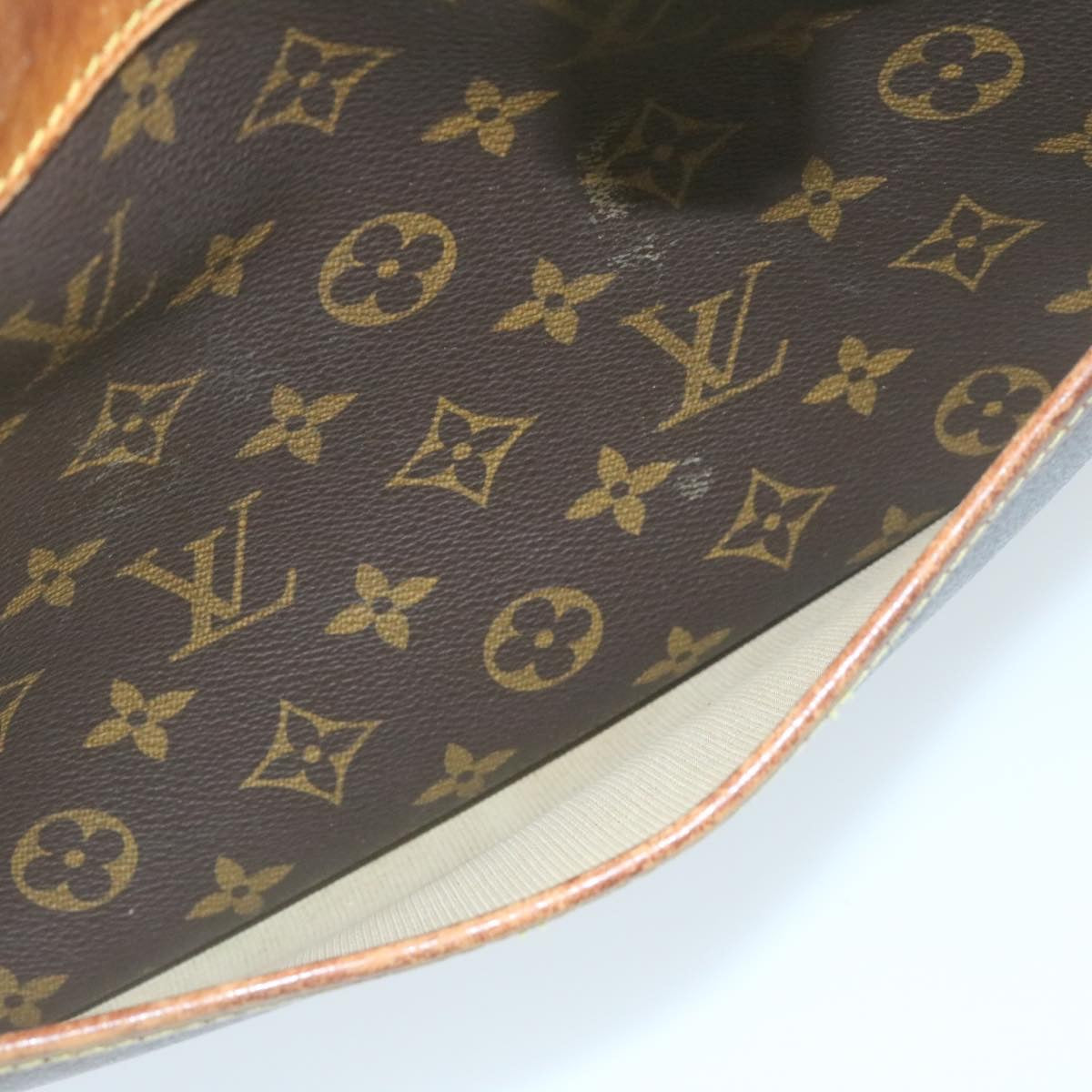 LOUIS VUITTON Monogram Deauville Hand Bag M47270 LV Auth rz159