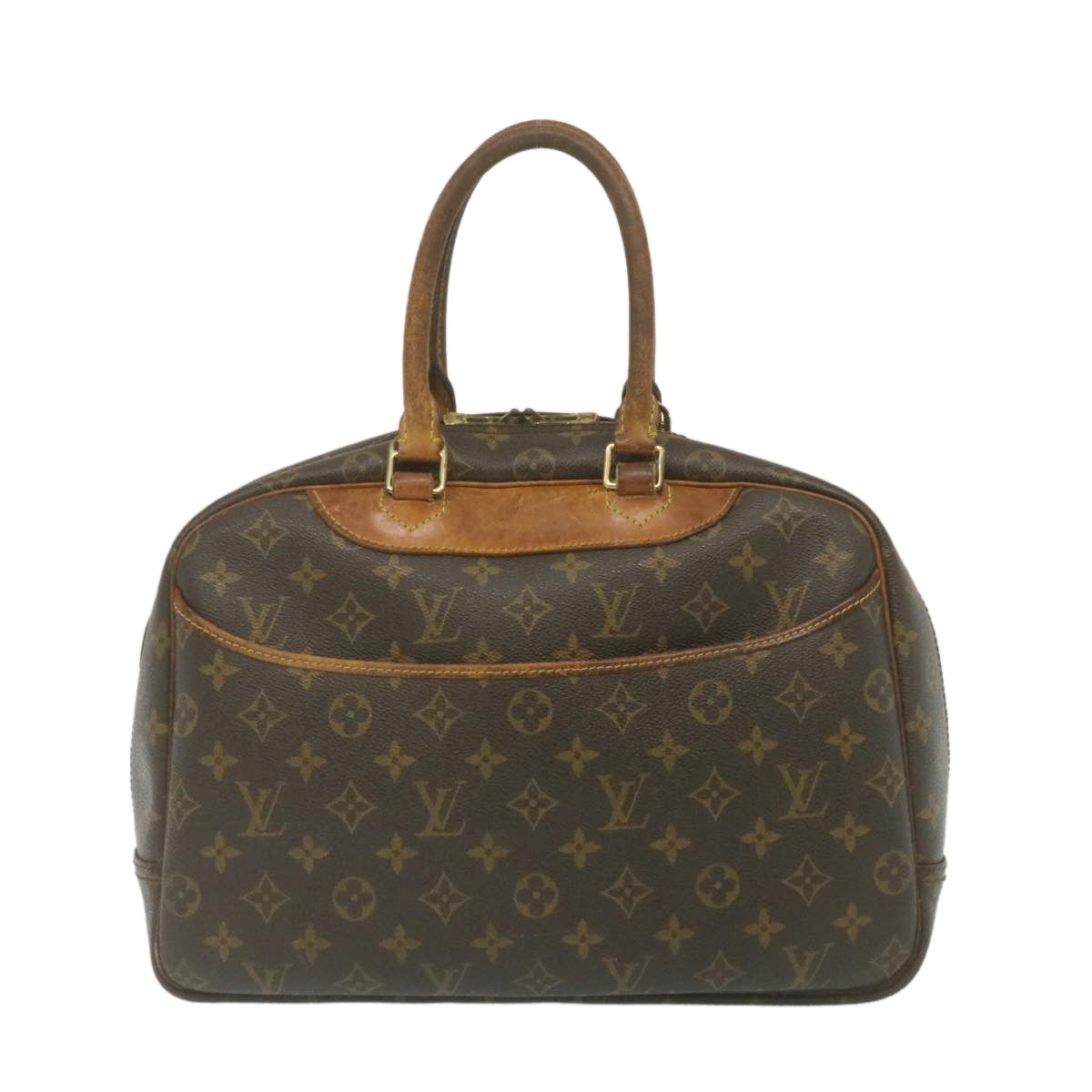 LOUIS VUITTON Monogram Deauville Hand Bag M47270 LV Auth rz159