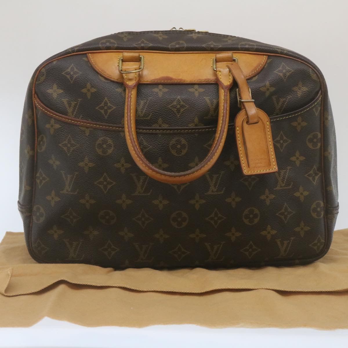 LOUIS VUITTON Monogram Deauville Hand Bag M47270 LV Auth rz182