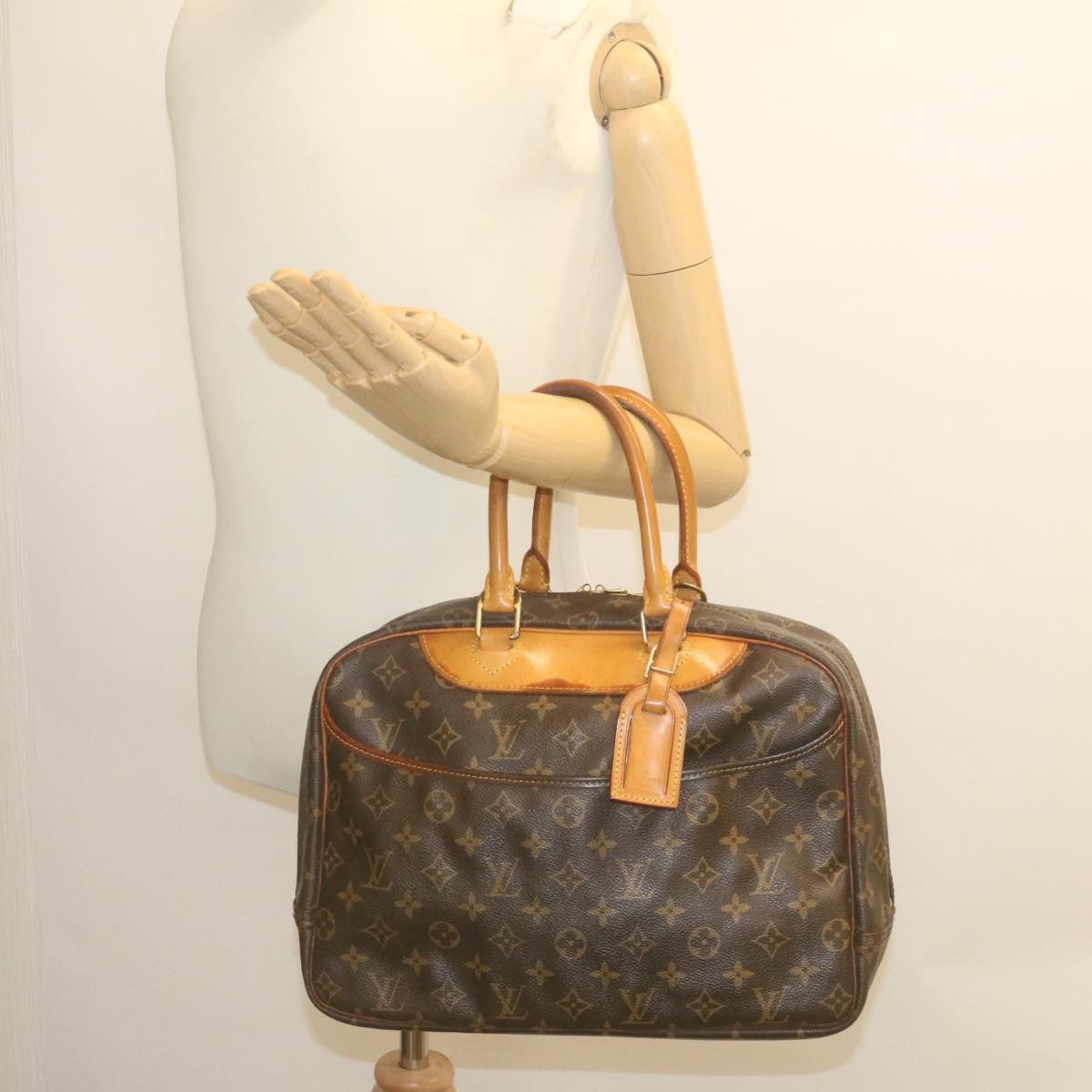 LOUIS VUITTON Monogram Deauville Hand Bag M47270 LV Auth rz182