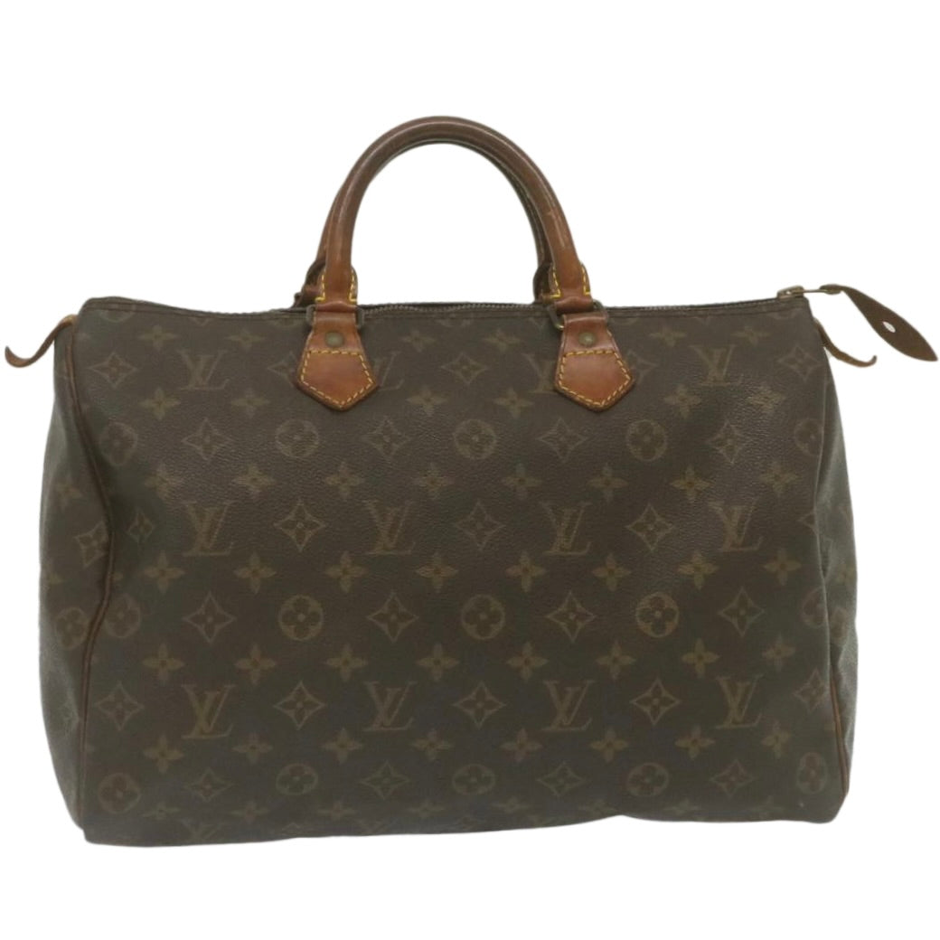 LOUIS VUITTON Monogram Speedy 35 Hand Bag M41524 LV Auth rz185