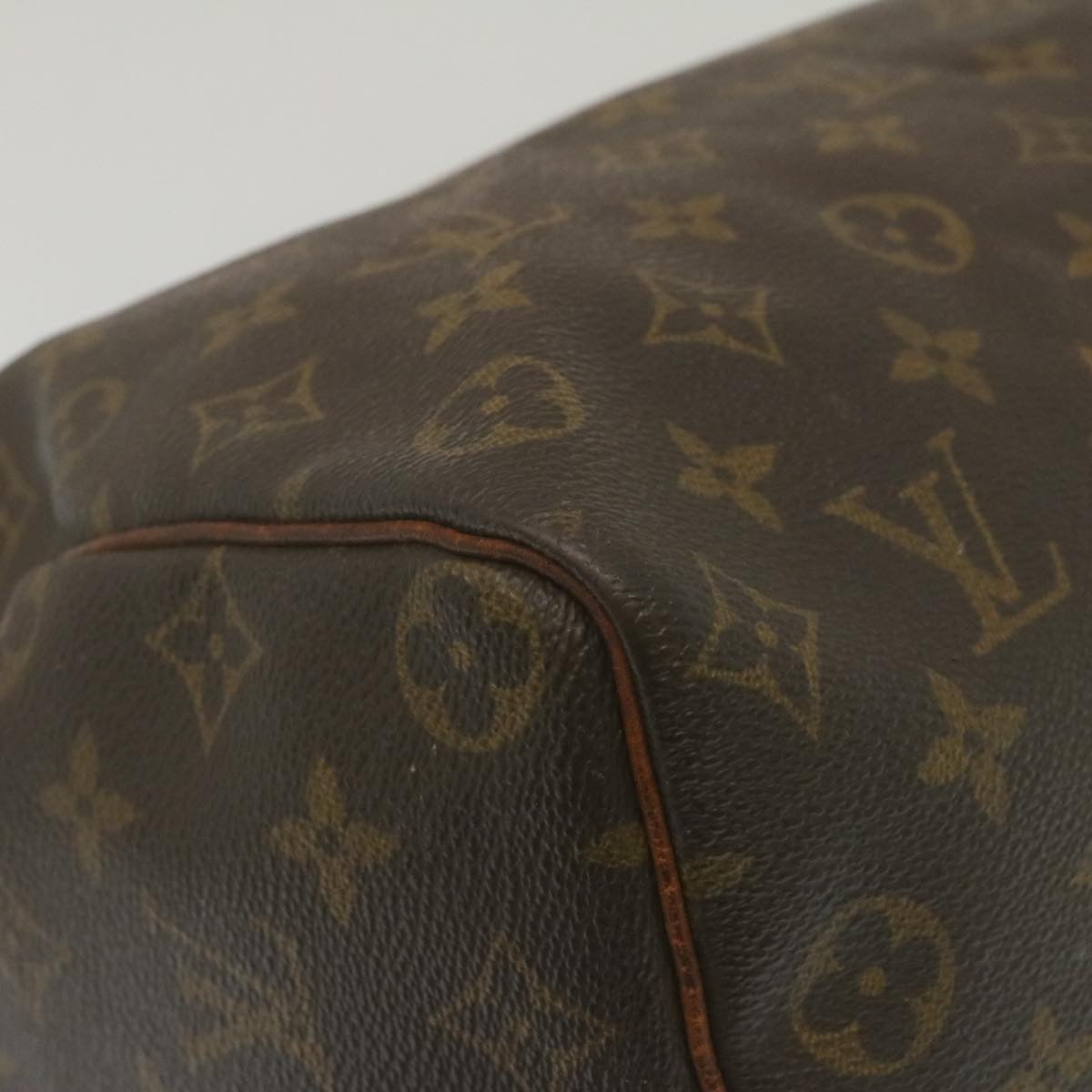 LOUIS VUITTON Monogram Speedy 35 Hand Bag M41524 LV Auth rz185