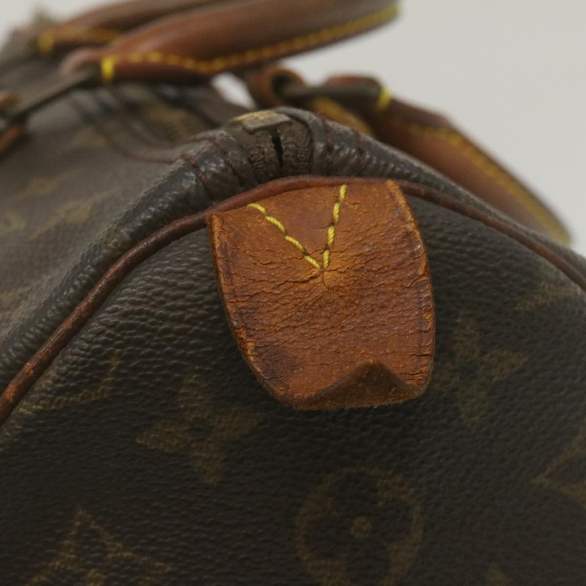 LOUIS VUITTON Monogram Speedy 35 Hand Bag M41524 LV Auth rz185