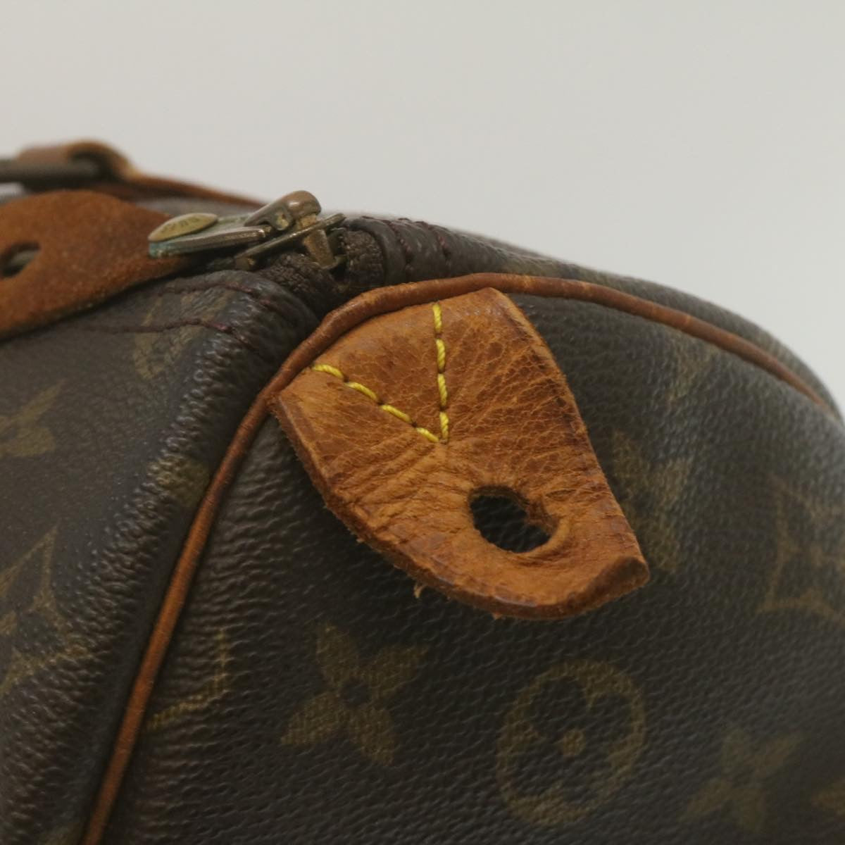 LOUIS VUITTON Monogram Speedy 35 Hand Bag M41524 LV Auth rz185