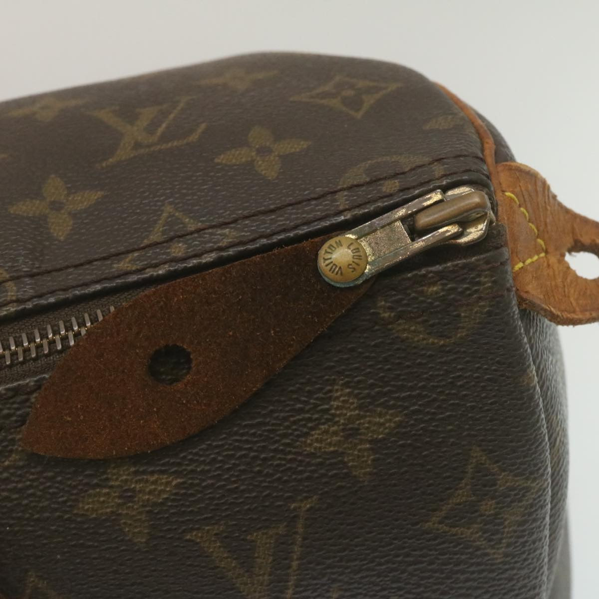 LOUIS VUITTON Monogram Speedy 35 Hand Bag M41524 LV Auth rz185