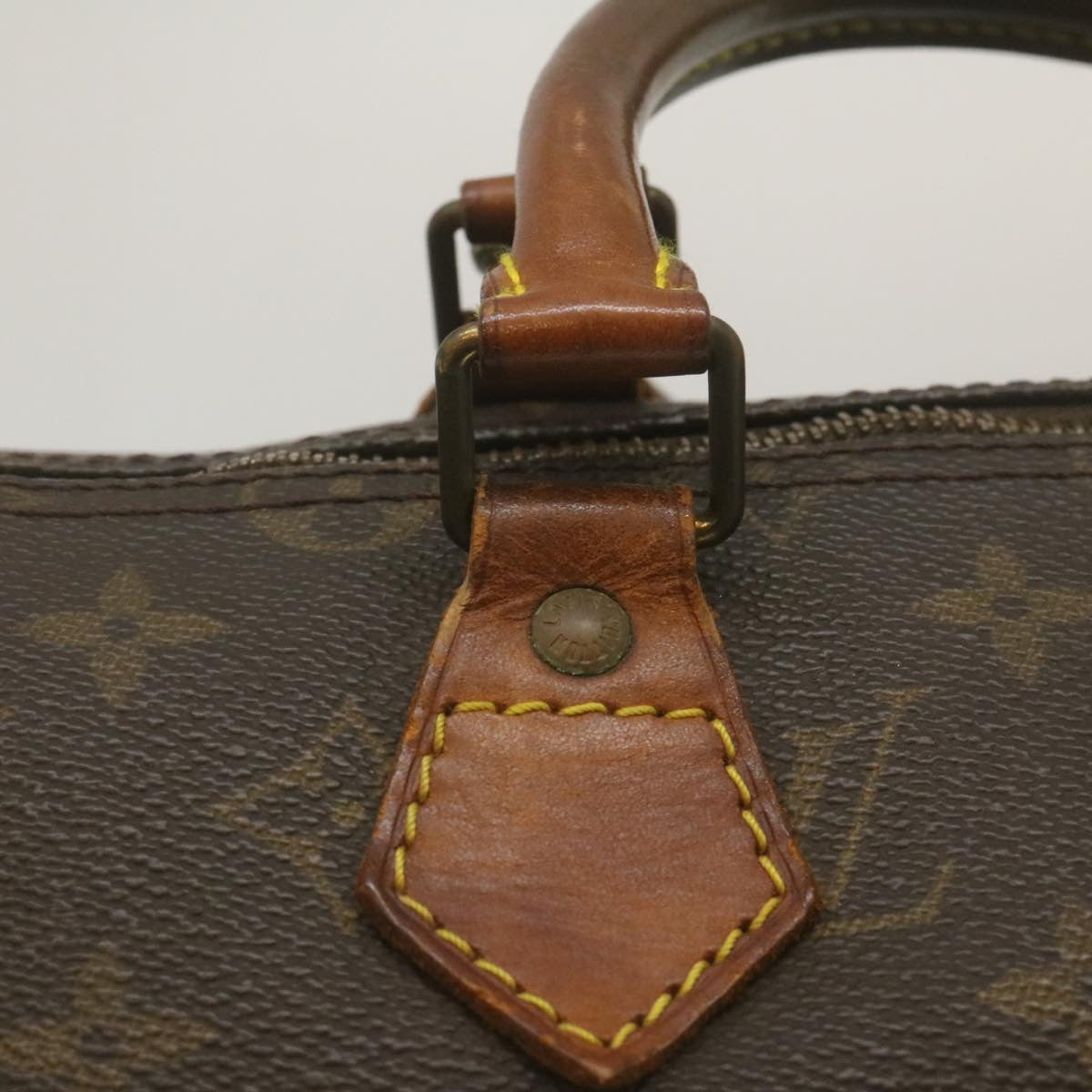 LOUIS VUITTON Monogram Speedy 35 Hand Bag M41524 LV Auth rz185