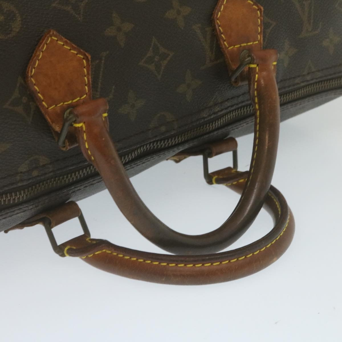 LOUIS VUITTON Monogram Speedy 35 Hand Bag M41524 LV Auth rz185