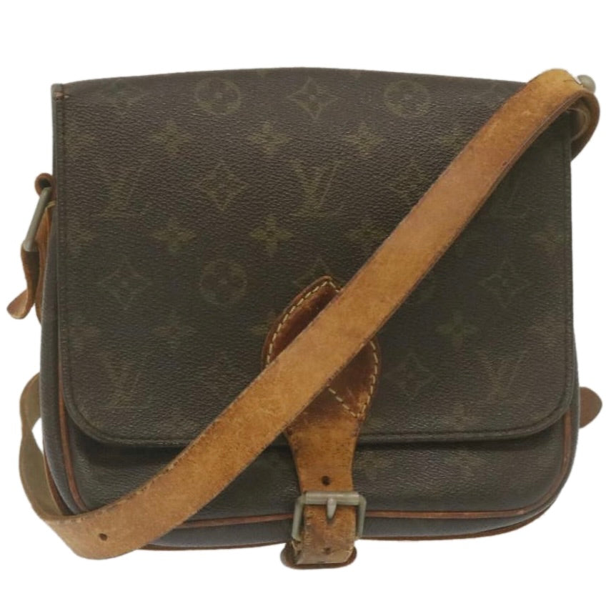 LOUIS VUITTON Monogram Cartouchiere MM Shoulder Bag M51253 LV Auth rz187