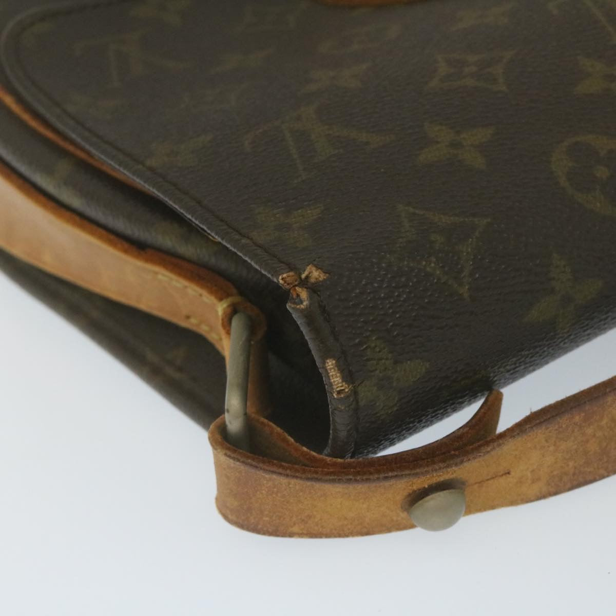 LOUIS VUITTON Monogram Cartouchiere MM Shoulder Bag M51253 LV Auth rz187