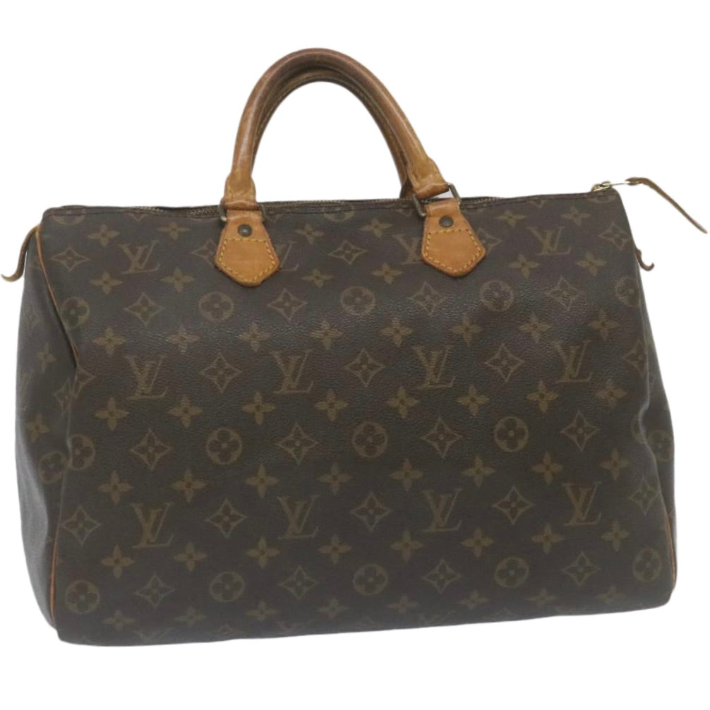 LOUIS VUITTON Monogram Speedy 35 Hand Bag M41524 LV Auth rz201