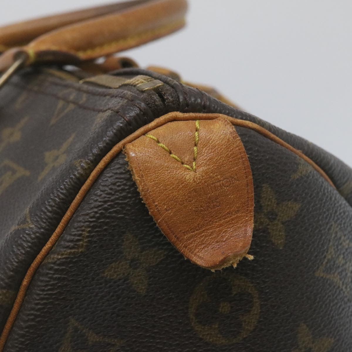 LOUIS VUITTON Monogram Speedy 35 Hand Bag M41524 LV Auth rz201