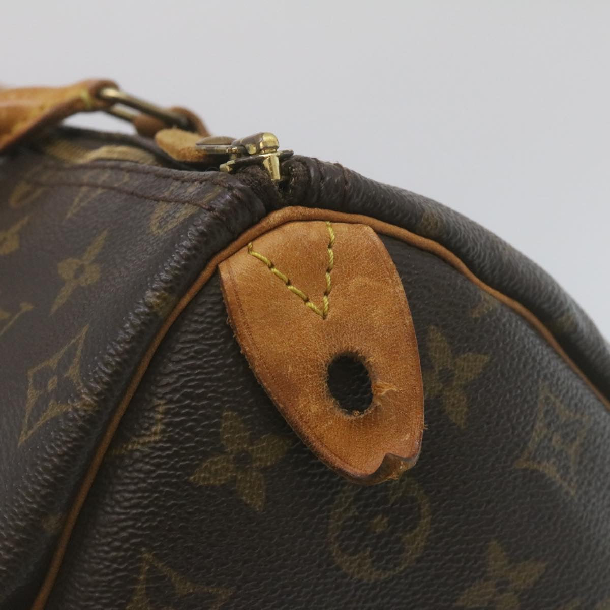 LOUIS VUITTON Monogram Speedy 35 Hand Bag M41524 LV Auth rz201