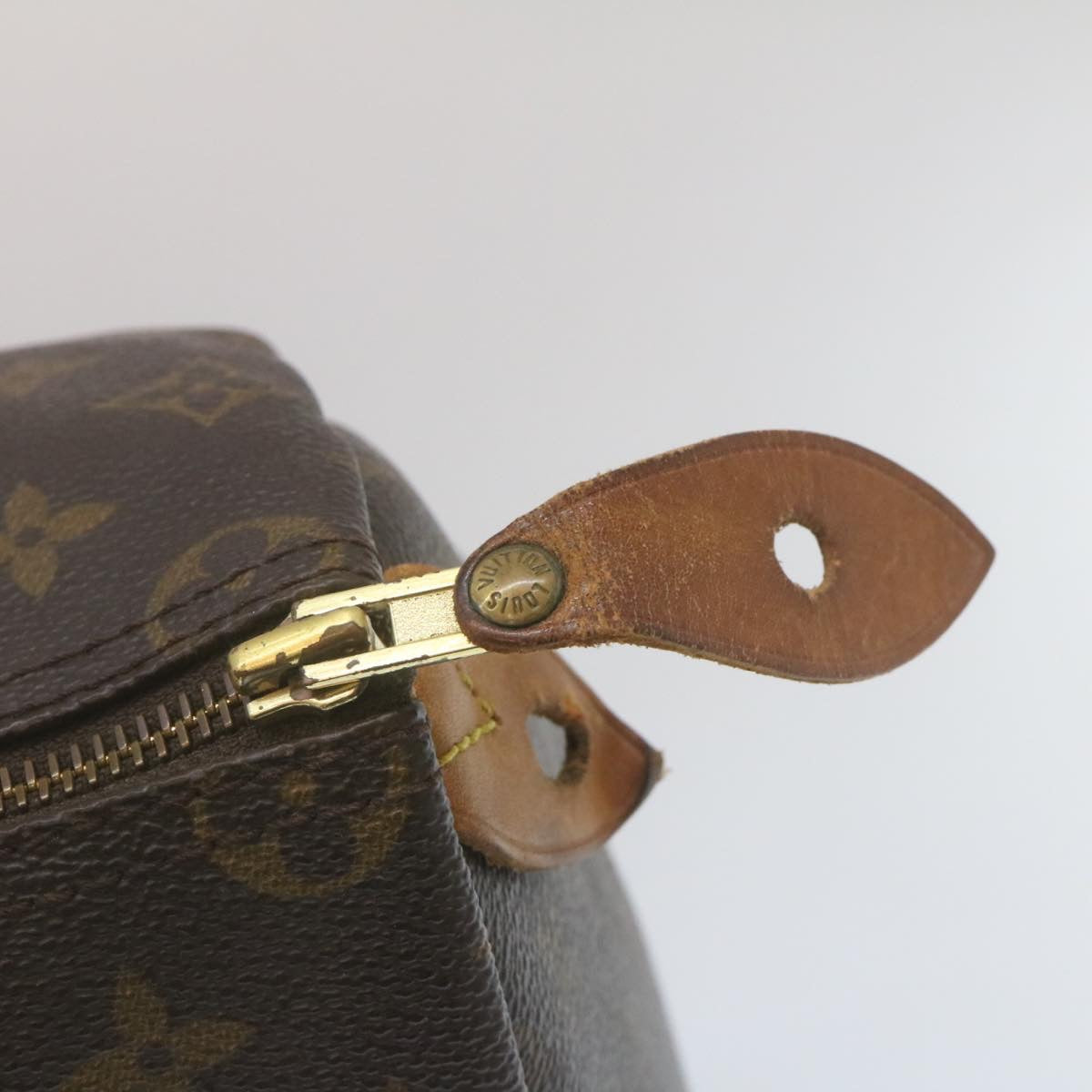 LOUIS VUITTON Monogram Speedy 35 Hand Bag M41524 LV Auth rz201