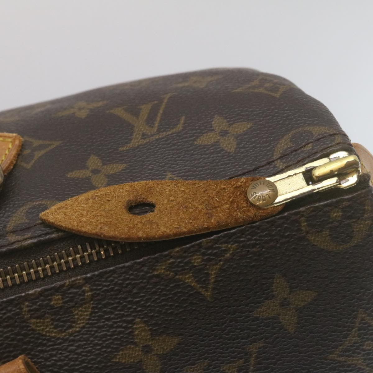 LOUIS VUITTON Monogram Speedy 35 Hand Bag M41524 LV Auth rz201