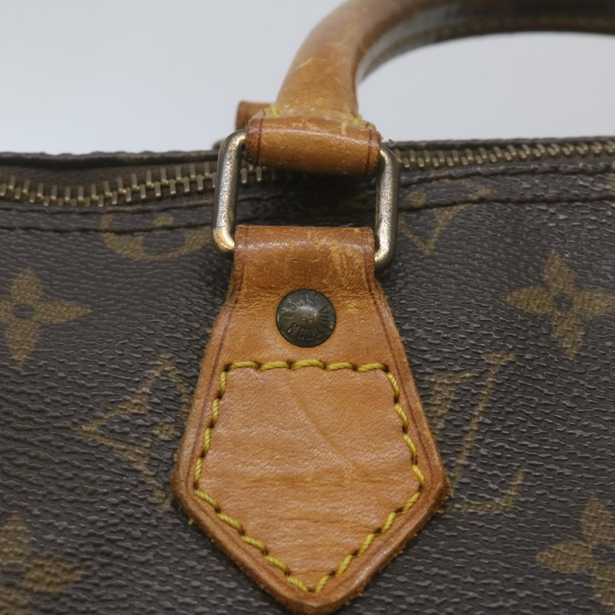 LOUIS VUITTON Monogram Speedy 35 Hand Bag M41524 LV Auth rz201