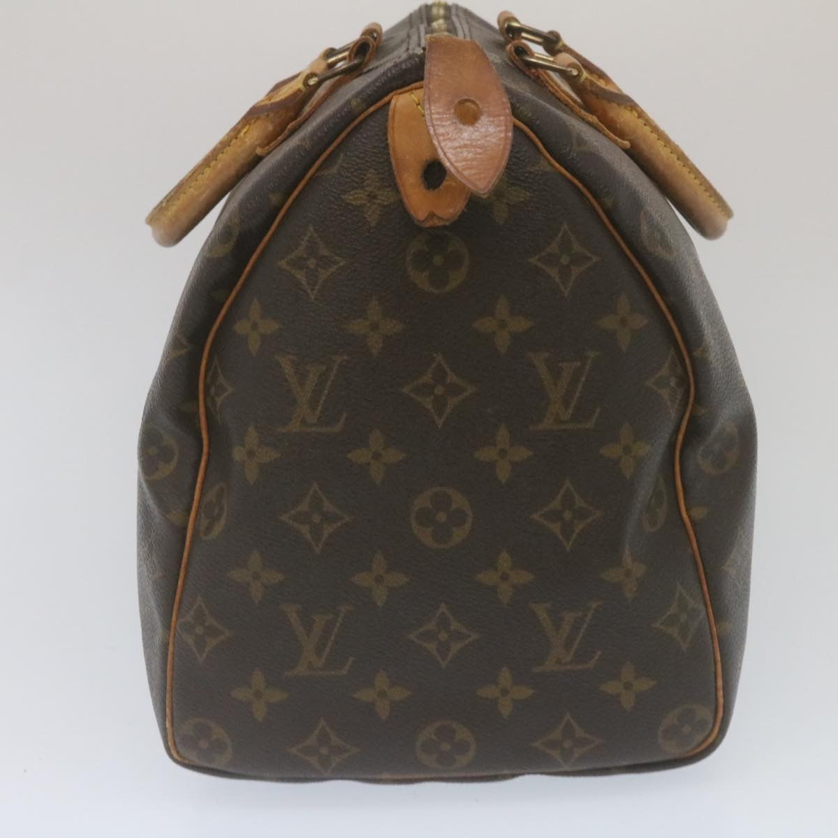 LOUIS VUITTON Monogram Speedy 35 Hand Bag M41524 LV Auth rz201