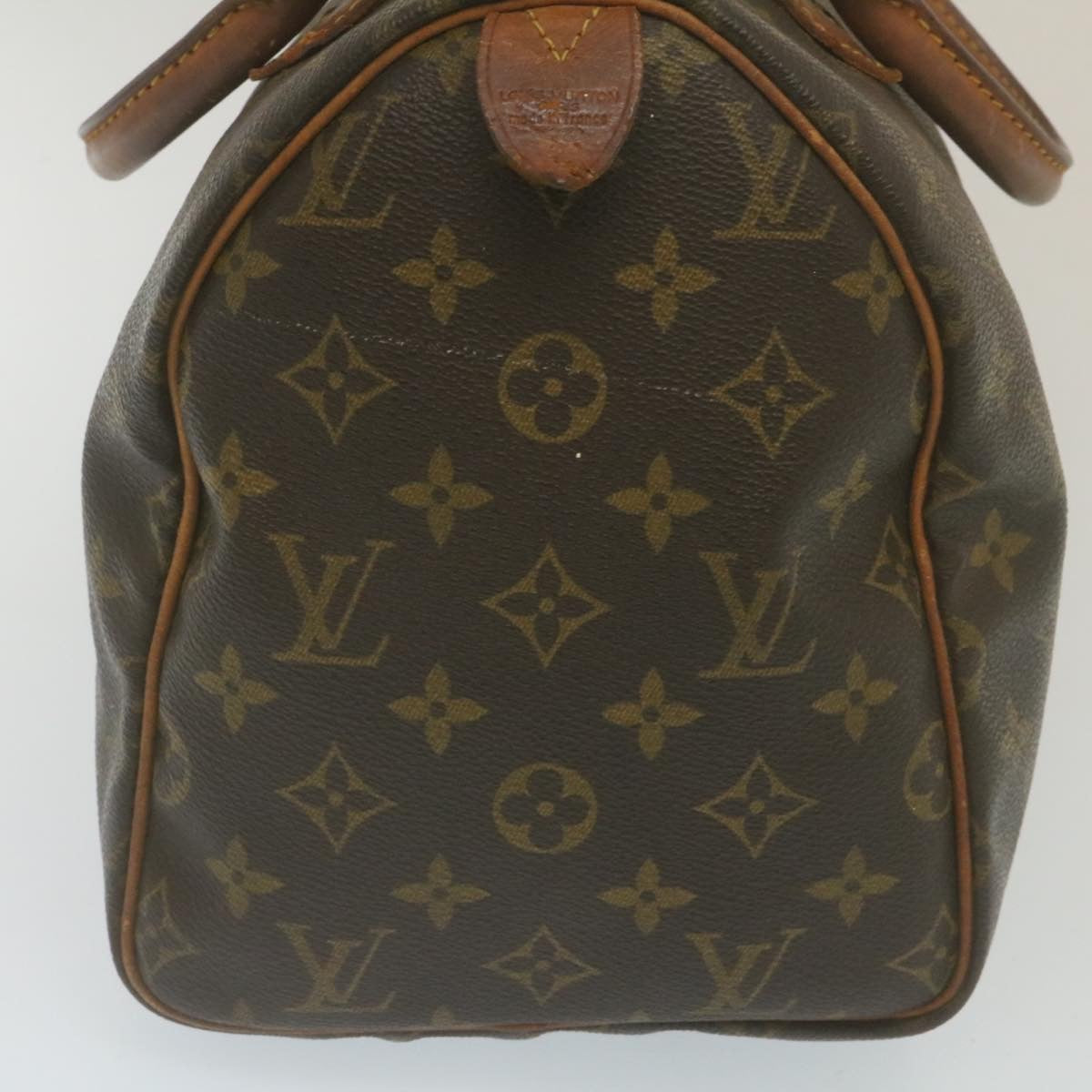 LOUIS VUITTON Monogram Speedy 30 Hand Bag M41526 LV Auth rz204