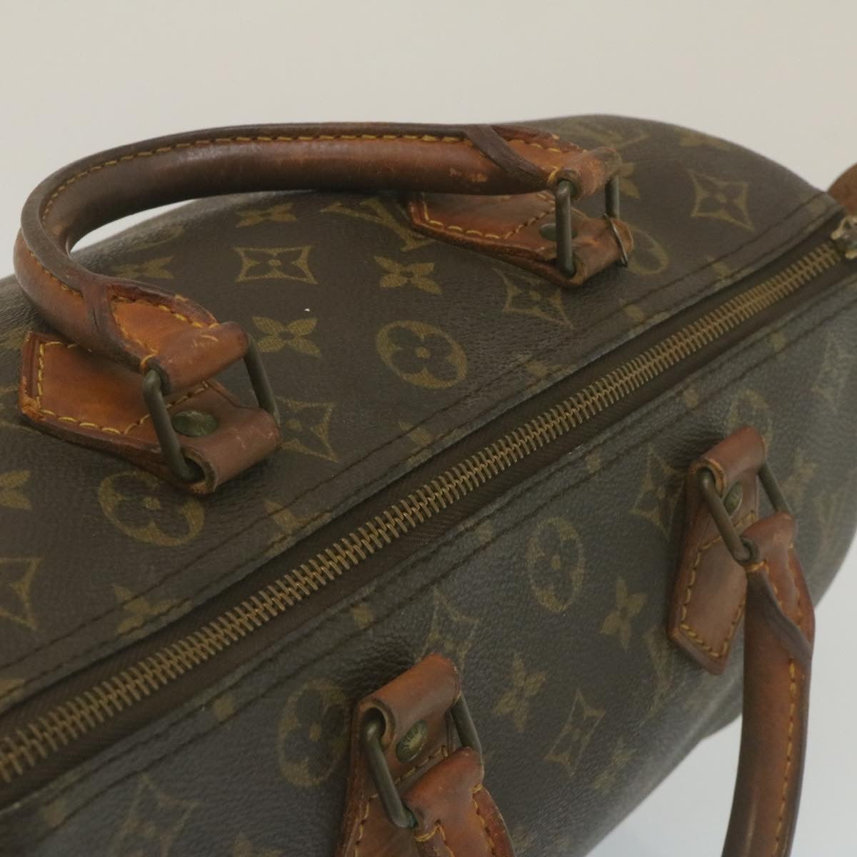 LOUIS VUITTON Monogram Speedy 30 Hand Bag M41526 LV Auth rz204