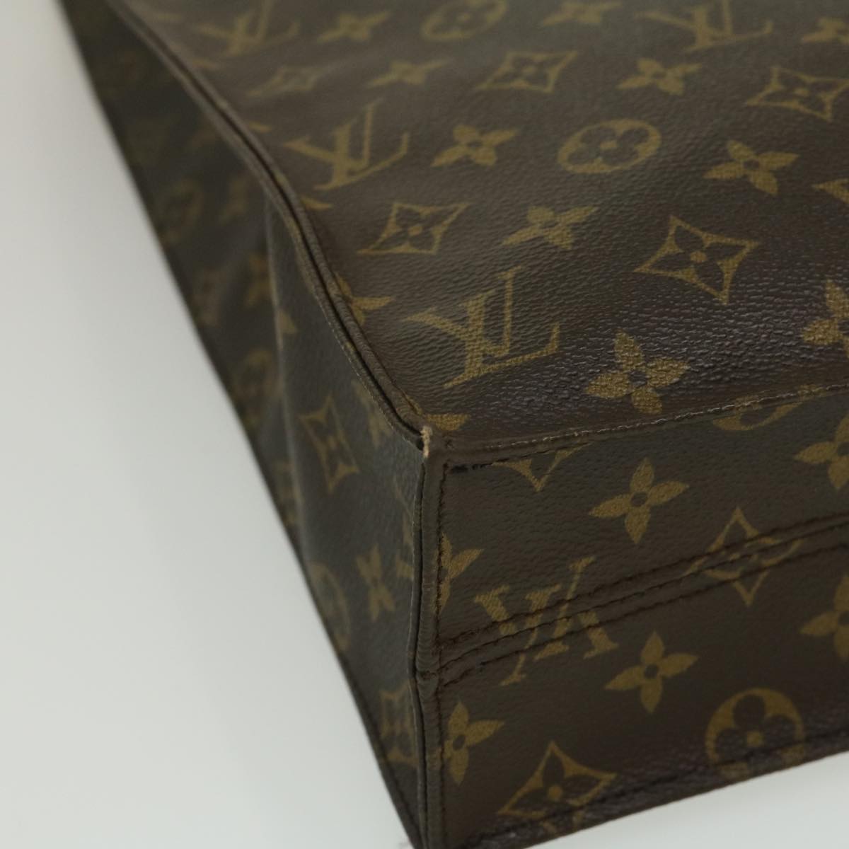 LOUIS VUITTON Monogram Sac Plat Hand Bag M51140 LV Auth rz259