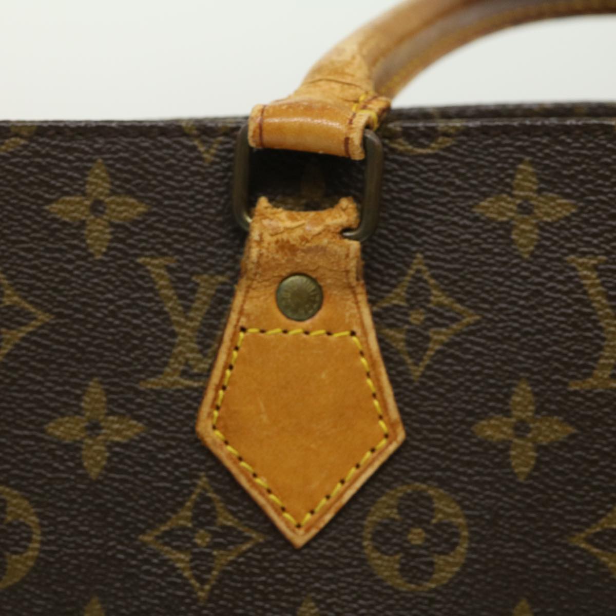 LOUIS VUITTON Monogram Sac Plat Hand Bag M51140 LV Auth rz259