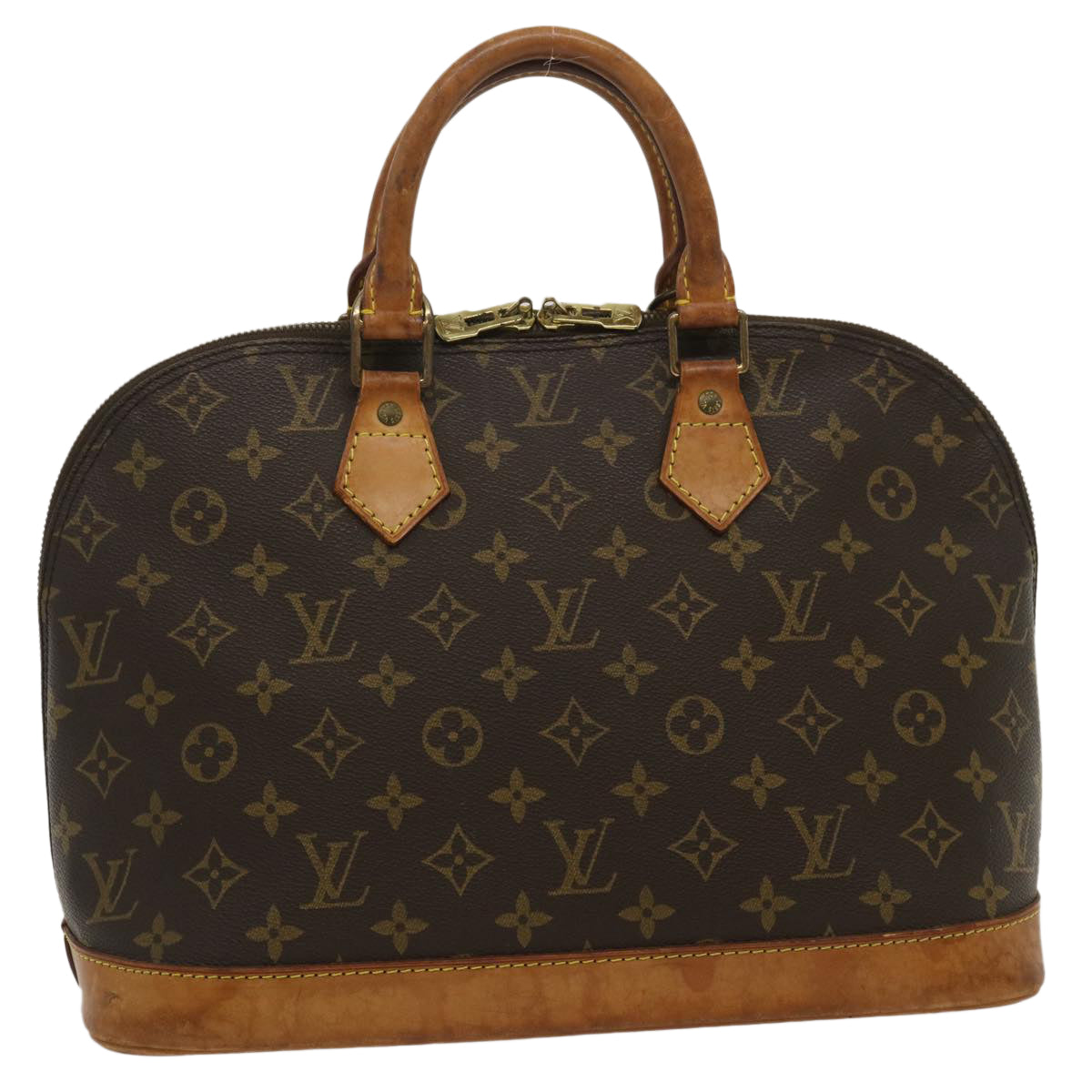 LOUIS VUITTON Monogram Alma Hand Bag M51130 LV Auth rz271