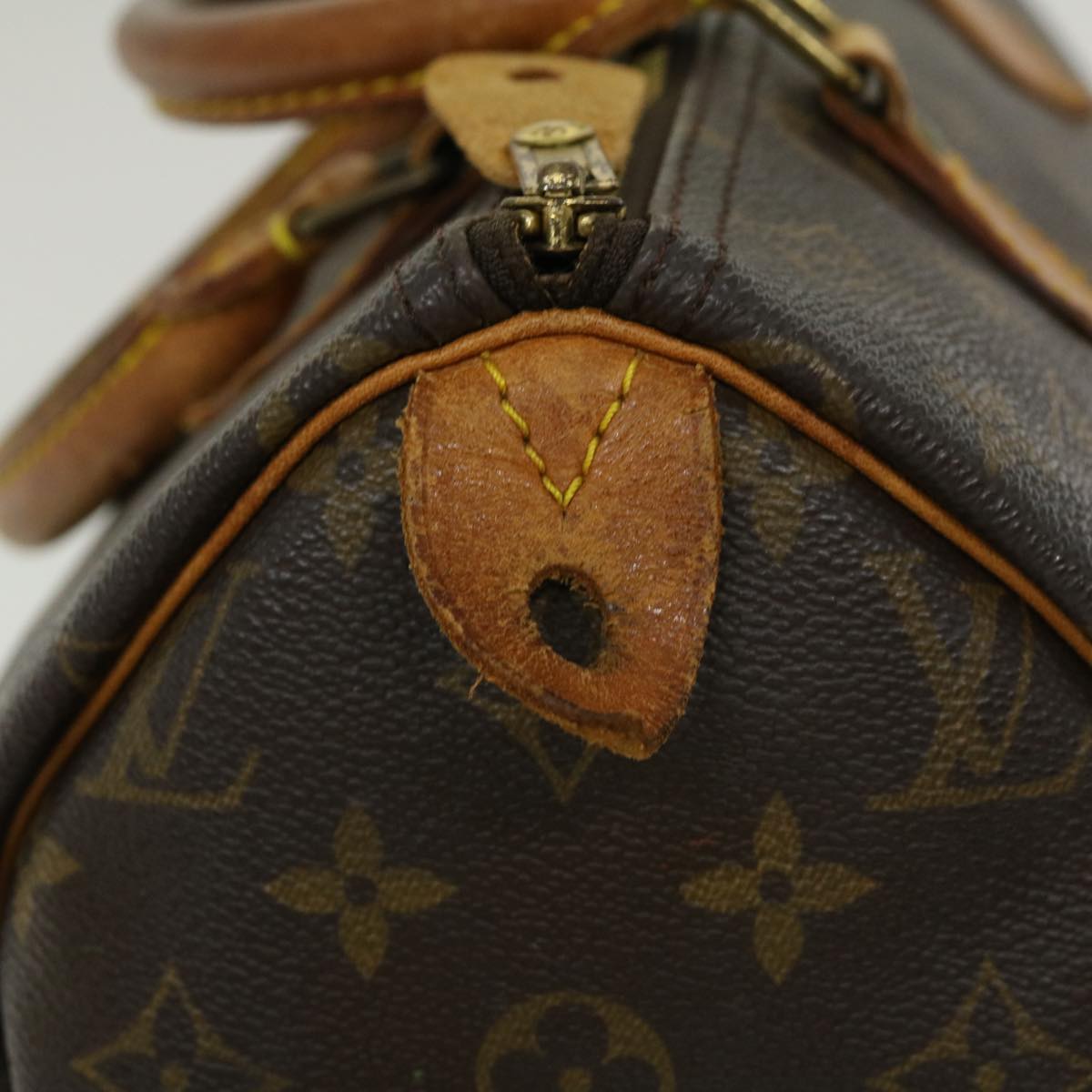 LOUIS VUITTON Monogram Speedy 30 Hand Bag M41526 LV Auth rz284